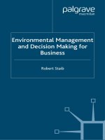 Enviromental management and decision making for business 