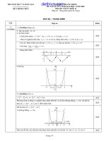 Đáp án thang điểm Đề thi đại học môn Toán khối B