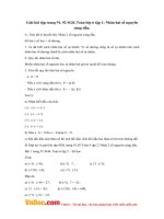 Giải bài tập trang 91, 92 SGK Toán lớp 6 tập 1: Nhân hai số nguyên cùng dấu