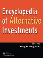 Encyclopedia of alternative investments 