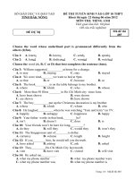 đề thi vào lớp 10 môn anh văn chuyên (43) 