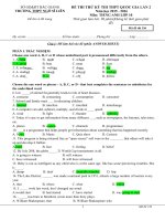 đề thi TN THPT môn tiếng anh lớp 10 (2) 