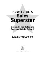 How to be a sales superstar 