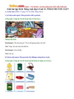 Giải bài tập SGK Tiếng Anh lớp 6 Unit 11: WHAT DO YOU EAT? 