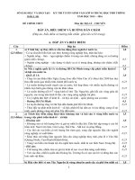 ĐÁP án thi môn địa lý vào 10 đềCHÍNH THỨC