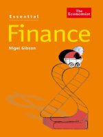 The economist  essential finance 