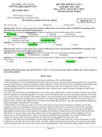 đề thi TN THPT môn tiếng anh lớp 10 (5) 