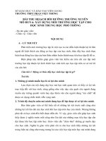 MÔ ĐUN 6 THPT: XÂY DỰNG MÔI TRƯỜNG HỌC TẬP CHO HỌC SINH TRUNG HỌC PHỔ THÔNG