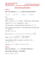 BÀI TOÁN MAX,MIN SỐ PHỨC Thầy Trần Hoài Thanh