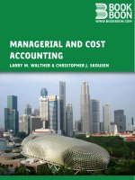 Managerial and cost accounting by walther and skousen 