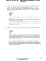 CMA finance decision making part 1