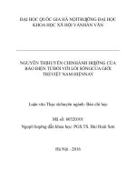 Ảnh hưởng của báo điện tử đối với lối sống của giới trẻ Việt Nam hiện nay