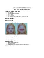 Bệnh án chỉnh nha cố định