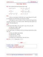 đề thi học kì 2 môn toán lớp 8