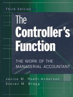 The controllers function the work OF the managerial accountant third edition by janice m roehl anderson and steven m bragg 