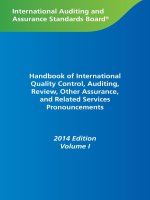 International auditing and assurance standards board handbook volume 1 