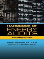 Handbook of energy audits seventh edition by albert thumann and william j younger 