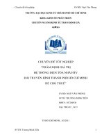 Thẩm định giá trị hệ thống điện tòa nhà HTV đài truyền hình thành phố hồ chí minh để cho thuê 