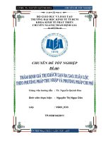 Thẩm định giá trị khách sạn ba sao xuân lộc theo phương pháp thu nhập và phương pháp chi phí 