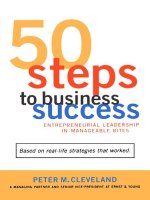 50 steps to business success by peter m clevand 