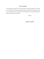 Mô hình tổ chức quản lý chất lượng khảo sát địa hình công trình hồ chứa nước cửa đạt và những bài học kinh nghiệm 