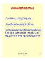 BP_Bài Giảng Chuyên Đề Dự Toán_Bài Giảng Phương Pháp Tính Dự Toán Công Trình