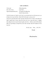 Nghiên cứu đề xuất các giải pháp đảm bảo chất lượng nước của hồ quan sơn, huyện mỹ đức, thành phố hà nội phục vụ đa mục tiêu 