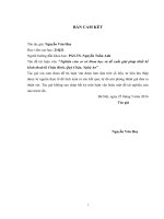 Nghiên cứu cơ sở khoa học và đề xuất giải pháp thiết kế kênh thoát lũ châu bình, quỳ châu, nghệ an 