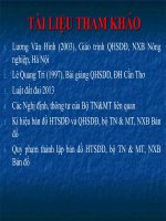 CƠ SỞ LÝ LUẬN VÀ PHÁP LÝ  CỦA QUY HOẠCH SỬ DỤNG ĐẤT