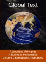 Giáo trình accounting principles a business perspective volume 2 managerial accounting