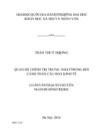 Quan hệ chính trị Trung – Nhật trong bối cảnh toàn cầu hóa kinh tế
