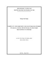 Nghiên cứu tổng hợp phức chất ruteni (II) polypyridin ứng dụng làm đầu dò huỳnh quang phát hiện một số phân tử sinh học 