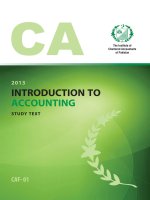 Introduction to accounting study text ICAP 