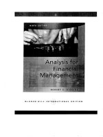 Analysis for financial management 