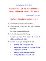 BP_Bài Giảng Chuyên Đề Giám Sát Thi Công_Lớp Kỹ Sư Giám Sát BTCT