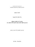 Khoá luận tốt nghiệp hình chóp tứ giác và một số dạng bài tập liên quan 