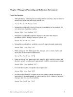 Managerial accounting test bank 12e by garrison noreen brewer