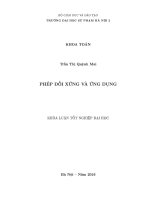 Khoá luận tốt nghiệp phép đối xứng và ứng dụng 