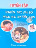 Tuyển tập truyện, thơ, câu đố dành cho trẻ mầm non phần 1 