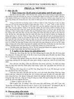 Sáng kiến kinh nghiệm: rèn kĩ năng giải nhanh trắc nghiệm hóa học cấp trung học cơ sở