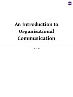 An introduction to organizational communication