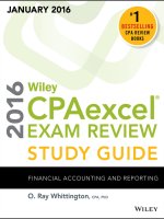 Wiley CPAexcel exam review 2016 study financial accounting and reporting 