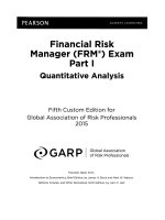 Financial risk manager FRM exam part i quantitative analysis GARP 