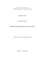 Phép nghịch đảo và ứng dụng 