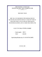 Luận văn báo cáo: Điều tra, xác định bệnh viêm phổi địa phương do Mycoplasma hyopneumoniae và một số vi khuẩn cộng phát khác gây ra cho lợn trên địa bàn thành phố