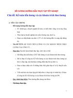 ĐỀ CƯƠNG HƯỚNG DẪN THỰC TẬP TỐT NGHIỆP - Chủ đề Kế toán tiền lương và các khoản trích theo lương