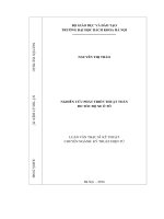 Nghiên cứu phát triển thuật toán đo tốc độ của xe ô tô 