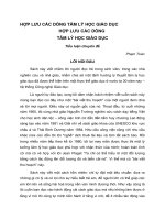 HỢP LƯU CÁC DÒNG TÂM LÝ HỌC GIÁO DỤC