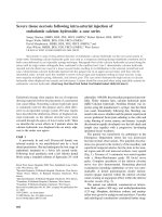 Biến chứng đặt canxi hidroxit nội nha