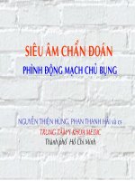 SIÊU ÂM CHẨN ĐOÁN PHÌNH ĐỘNG MẠCH CHỦ BỤNG